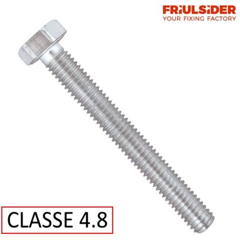 BULLONE TESTA ESAGONALE CLASSE 4.8 ZINCATO  DIAMETRO 8 mm - LUNGHEZZA 120 mm
