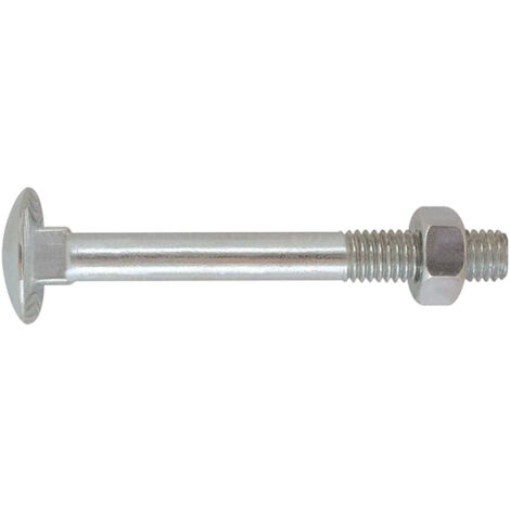 Bullone zincato testa tonda 10 x 70