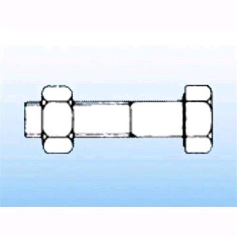 Bulloni testa esagonale con dado Misura mm. 6x16 confezione 500 Pz