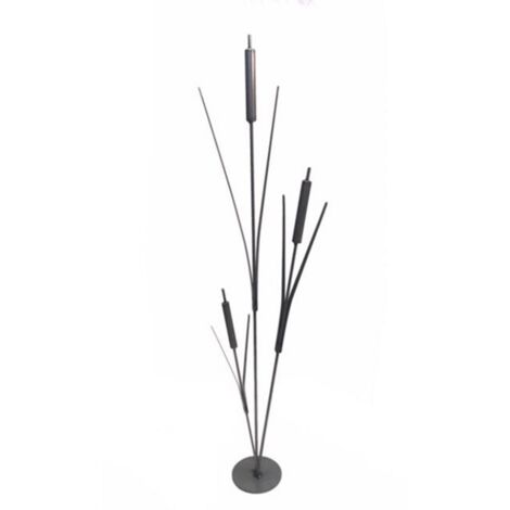 Bullrush Cluster Garden Art - Steel - W43.2 x H121.9 cm - Bare Metal/Ready to Rust
