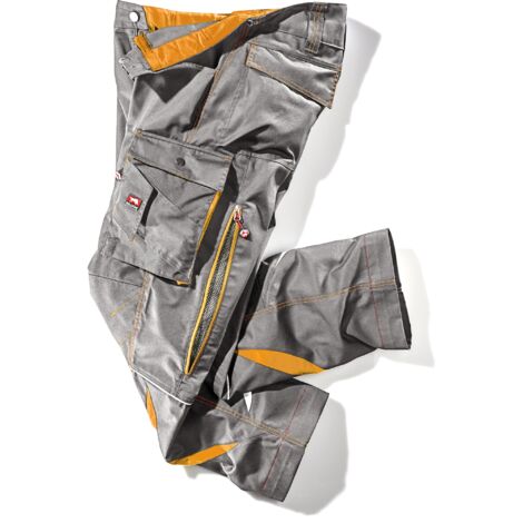 Bullstar Arbeitshose ULTRA (Farbe grau, Größe 56, mit easy-more-Dehnbund)