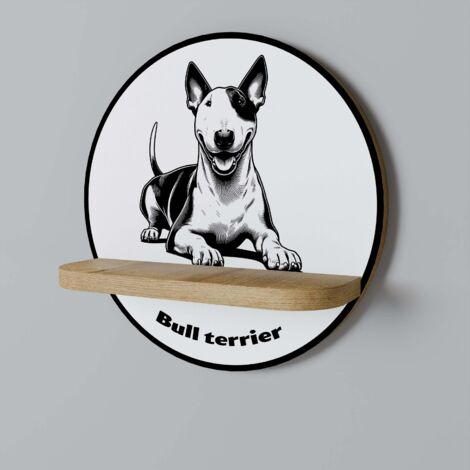 BULLTERRIER Rundes Regal