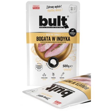 BULT Riche en viande de dinde - Aliment humide pour chiens - 24 x 500 g
