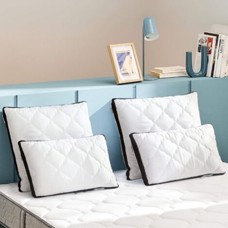 Bultex – Oreiller cervicales 40x60 cm – Mousse mémoire 30 kg/m3 – Enveloppe microfibre déhoussable – Confort ferme et découpe en plots