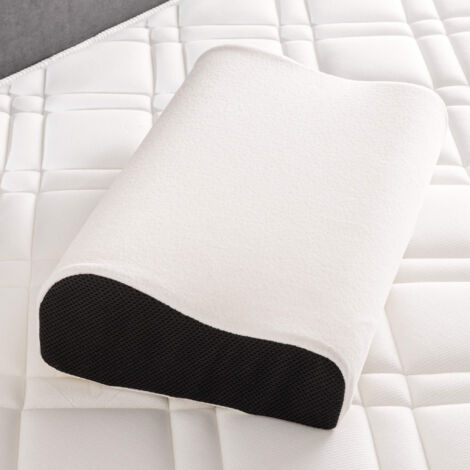 Oreiller ergonomique à mémoire de forme 33x52 cm – Cœur en mousse Mémofresh 50 kg/m3 – Hypoallergénique avec traitement Healthguard® – Bultex