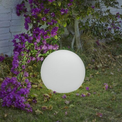 BULY 20 cm Dekorative Leuchtkugel, sehr widerstandsfähig. Kabel mit warmweißem LED-Licht. Hergestellt in Spanien.