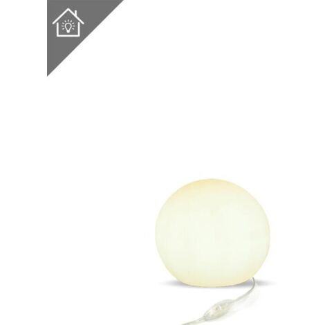 BULY 30 cm Palla luminosa decorativa per uso interno. Cavo con luce LED bianca calda. Prodotto in Spagna