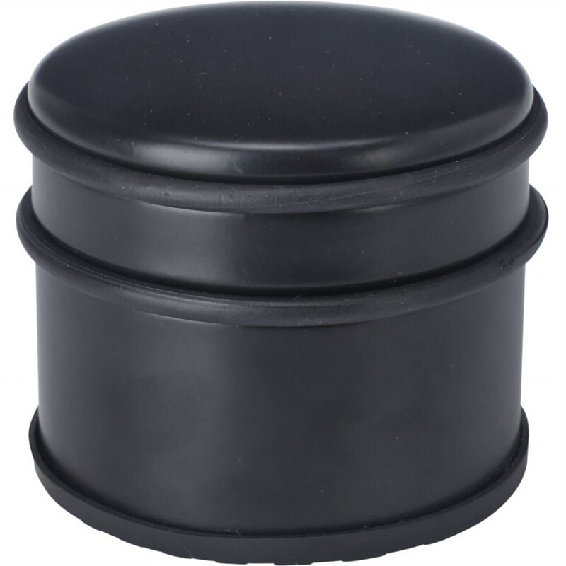 Bumper de porte classique, noir mat, Ø 9 cm