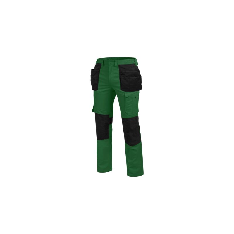 Bundhose mit Holstertasche Cetus grün/schwarz - Gr. 56 - grün schwarz - Würth Modyf