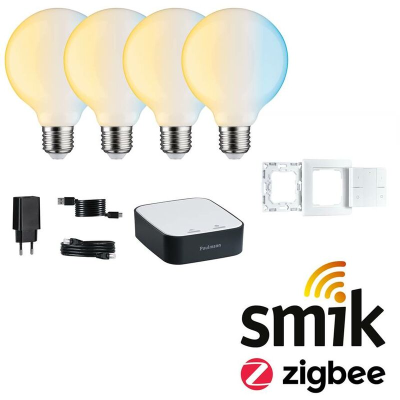 Image of Bundle Smart Home Smik Gateway + Filamento G95 230V led pirne E27 + Pulsante muro