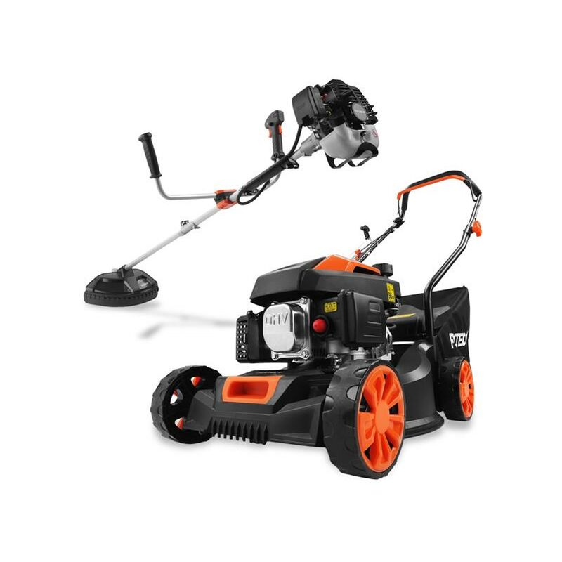 Fuxtec - Bundle thermique Tondeuse à gazon FX-RM4180 & Débroussailleuse FX-MS125