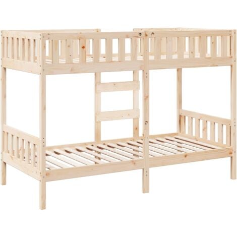 Bunk Bed 90x200 cm Solid Wood Pine vidaXL