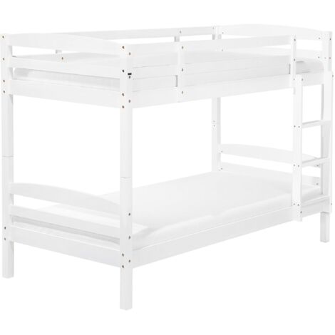 Bunk Bed Pine Wood REGAT 90 x 200 cm (EU Single) White