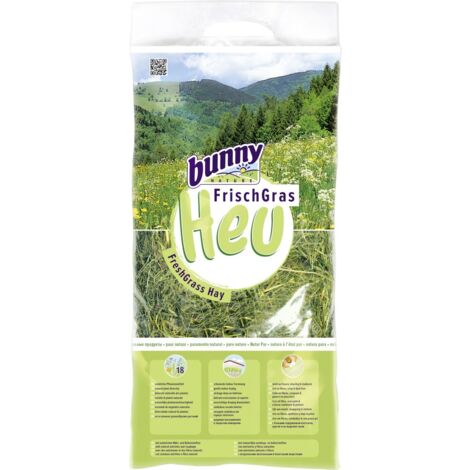 bunny FrischGras Heu Natur Pur 750 g Futtertrog & Kleintierfutter