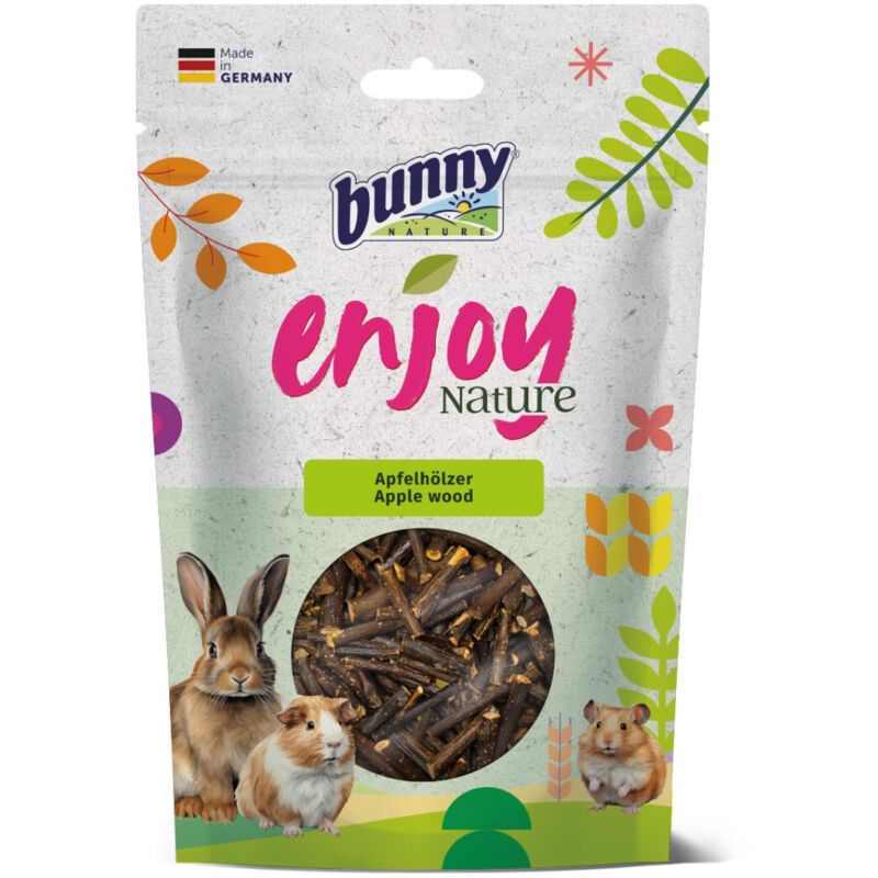 Bunny Nature Nagersnack Enjoy Nature Apfelhölzer 100 G