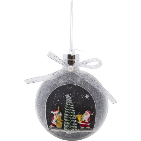Bunte Weihnachtskugel mit Licht