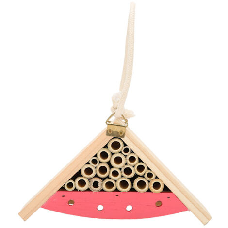 Buntes, hängendes Insektenhaus aus Holz, Bienenhotel, Gartenzubehör für Nützlinge