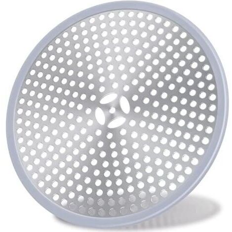 BUNTHAUS 1 pcs , Drain de Douche, Filtre de Cheveux, Filtre pour bonde de Douche, Grille Douche Anti Cheveux, Couverture de Drain Filtre à Évier, AttrapeCheveux Douche Drain  Acier Inoxydable Argent e