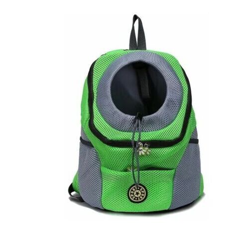 BUNTHAUS 1 pièce de transport pour animaux de compagnie portable et confortable pour le vélo, la randonnée, les voyages, le shopping (S, vert)