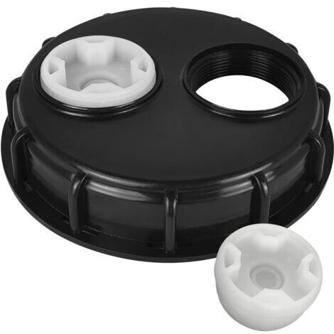 BUNTHAUS (1 pièce)IBC Bouchon de réservoir d'eau IBC avec couvercle ventilé 155 mm avec double trous d'aération, accessoires de réservoir IBC pour réservoir d'eau de 1000 L