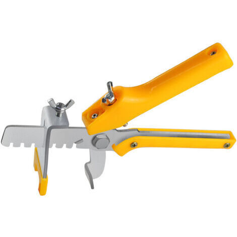 BUNTHAUS 1 Pièces jaune Pince Sol Localisateur Carrelage, Pince pour Aide à la Pose de Carreaux, Pince De Nivellement Des Carreaux, Système De Nivellement Carrelage, Installation Outils Pour Entretois