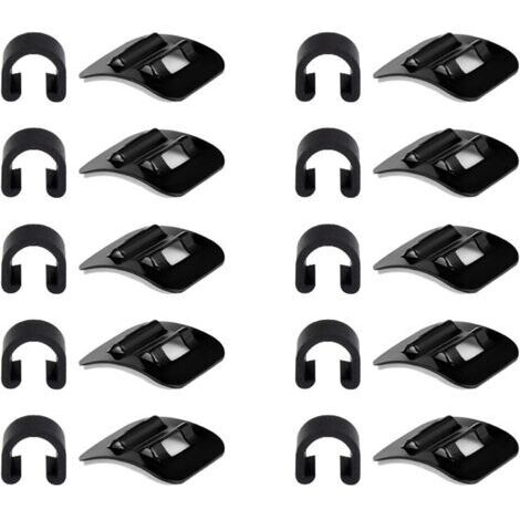 BUNTHAUS 10 Boucle de Câble de Vélo,CClips de Guidage de Câble de Vélo,CClips de Fil de Frein de Vélo,Cadre de Vélo de Route de Montagne C Adaptateurs de Boucle,pour Plupart des Vélos