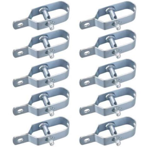 BUNTHAUS 10 Pièces Tendeur Grillage, Tendeur de Clôture, Tendeurs à Fil Barbelé, Kit de Connecteurs Tendeur de Corde pour Fil de Tension (Couleur argent)