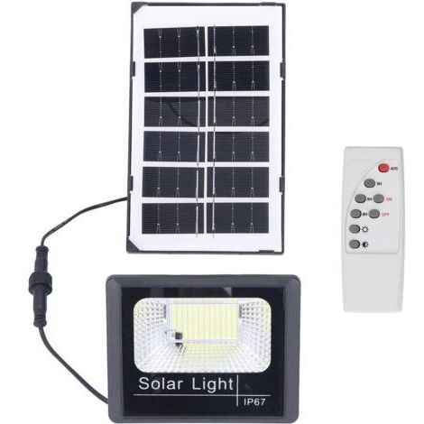 BUNTHAUS 100LED Projecteur Solaire Extérieur IP67 Étanche Solaire Applique Murale Télécommande Lampadaire Jardin Lumière Solaire Extérieur Lumière Solaire Applique Solaire pour Jardin Haute Luminosité