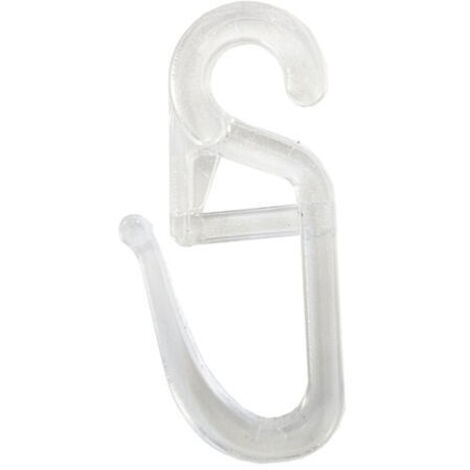 BUNTHAUS 120 Pcs Crochet Rideaux, Clips de Rideau en Plastique, Roulant Crochets de Rideaux Transparent pour Voie Type Rideau