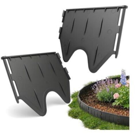 BUNTHAUS 15pcs Bordure de Jardin Flexible,Palissade Bordure Jardin Exterieur,Bordure Souple Jardin pour Jardins,Pelouses,Massifs, Allées