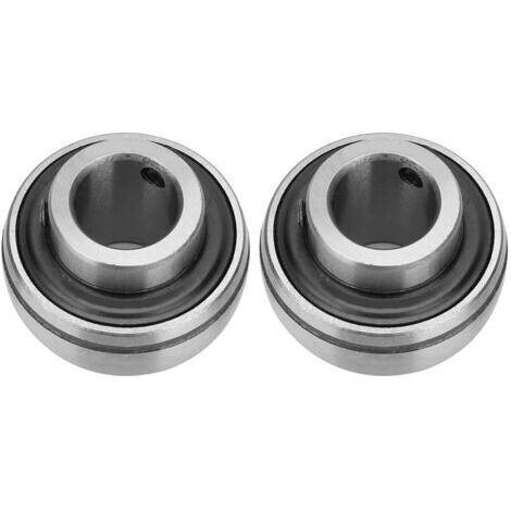 BUNTHAUS 2 inserts en acier pour roulement à billes 25x52x34,1mm/0,98x2,05x1,34in (UC205)