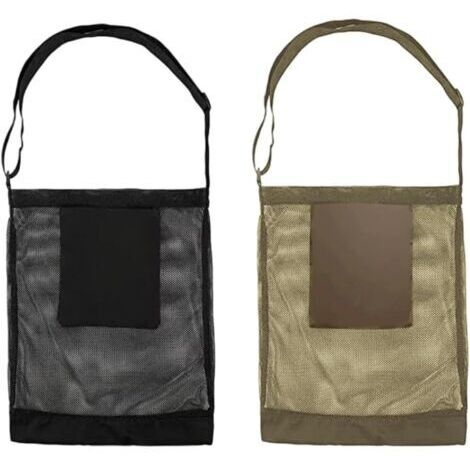 BUNTHAUS 2 Pcs Sacs de Chasse aux Champignons et Cueillette de Fruits, Grande Capacité, Pliable, Reglable pour Camping, Voyage, Randonnée