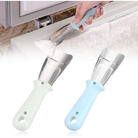 BUNTHAUS 2 Pièces accessoires réfrigérateur grattoir dégivrage en plastique dur pelle outil réfrigérateur grattoir congélateur durable à glace pilée propre