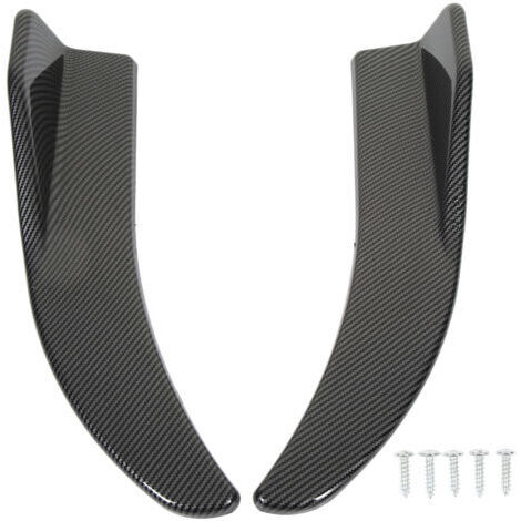BUNTHAUS ‌2 Pièces Aileron Arrière de Coffre 41.5cm‌ - Universel pour automobiles - Style fibre de carbone - Réduction de la résistance au vent