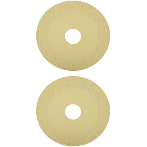 BUNTHAUS 2 pièces disque de coupe en verre 22mm ID 100mm OD 15mm largeur de sable 1mm d'épaisseur lame de scie diamant pour carrelage cristal bouteille de vin Champagne or