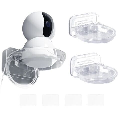 BUNTHAUS 2 pièces Support Caméra Mural Boîtier Surveillance  Plastiques Universels Supports Kit pour Caméra Dôme, Surveillance Intérieure, Sécurité Système Extérieur, avec Gestion des Câbles
