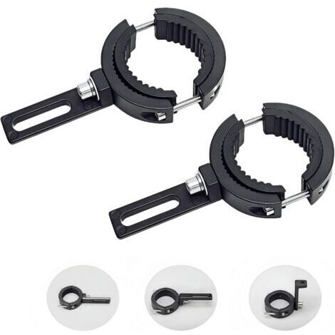 BUNTHAUS 2 pièces Support Phare Moto, Support de fixation de phare antibrouillard, Supports de fixation de lampe de fourche avant (38 mm à 60 mm)