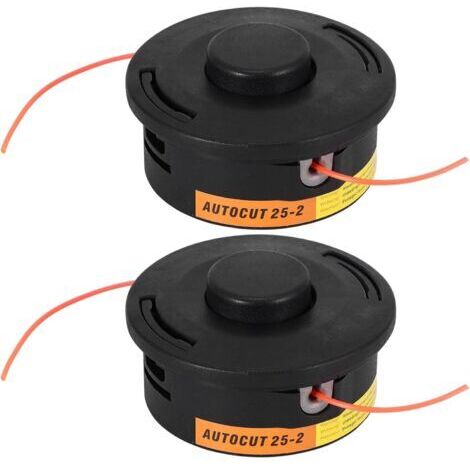 BUNTHAUS 2 Pièces Tête de Débroussailleuse Stihl Autocut 25–2, Tête de Coupe Fits FS55 FS55R FS80 FS85 FS90 FS90R FS100 FS110 FS130 FS250, Tête de Coupe Pièces de Rechange Accessoires de Coupe-herbe