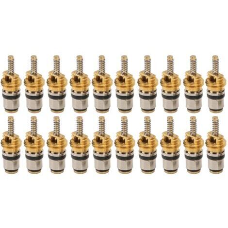 BUNTHAUS 20pcs Tic de noyau de soupape à haute pression pour la plupart des pneus de climatisation de voiture automobile Remplacement de pneu Remplacement de Peugeot.