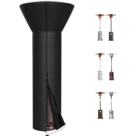 BUNTHAUS 226 CM Housses de chauffage de terrasse  Housse de chauffage d'extérieur 210D avec fermeture éclair, imperméable, robuste, housse thermique au propane