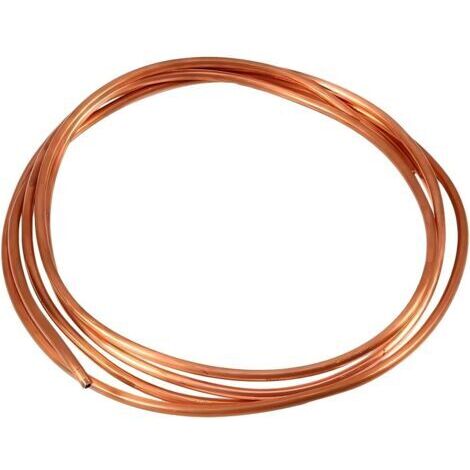BUNTHAUS 2M Tube de Cuivre, Tuyau de Tube de Cuivre Souple OD 4mm x ID 3mm pour la Plomberie de Réfrigération les Générateurs