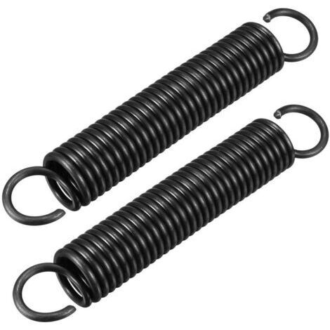 BUNTHAUS 2pcs Ressort de Traction Ressort de Tension Ressorts d'Extension 2.3mm Fil Dia, 20mm OD, 117.5mm Libre Longueur Ressort Acier Petit Double Crochet