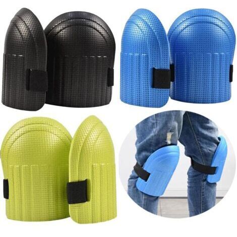 BUNTHAUS 3 Paire Genouillère de Jardin, Genouillère Mousse Eva Genouillère Jardinage avec Sangles Réglables pour le Plancher de Jardinage de Construction Travailler pour Jardinier rotecteurs de Genoux