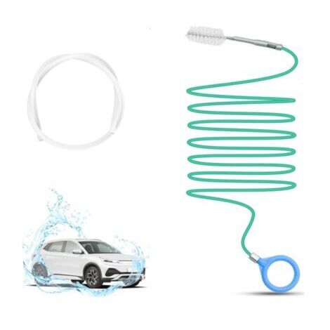 BUNTHAUS 300cm Brosse Nettoyage Voiture pour Toit Ouvrant, Longue Flexible Brosse de Nettoyage pour Toit Ouvrant de Voiture, Outil de Débouchage pour Voiture