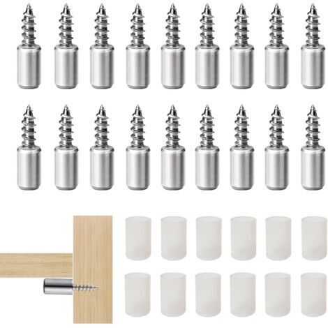 BUNTHAUS 36Pcs Taquet Etagere, Consoles pour étagères, Chevilles de Support Etagere Murale, Support d'Étagère Étagère Broches Cheville Supports de Plaque en Métal pour Meubles Placard Bibliothèques