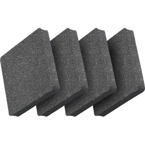 BUNTHAUS 4 PIÈCES 10x10x1.5cm de Machines à Laver Coussinets de sous Couche Coussinets en Caoutchouc Amortisseur Anti Vibrations Support sécurisé pour Meubles et armoires de sécheuse comme Tapis de la