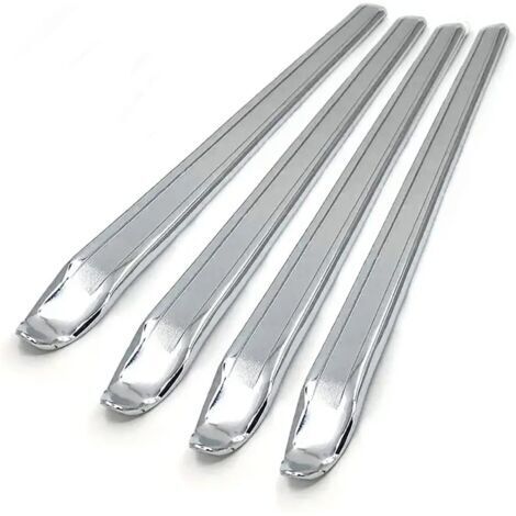 BUNTHAUS 4 Pièces Démonte Pneu Manuel, 30cm Demonte Rneu Moto/Voiture en Acier Au Manganèse,Outils de Réparation Levier Demonte Pneu Vélo Voiture Moto (Argent)