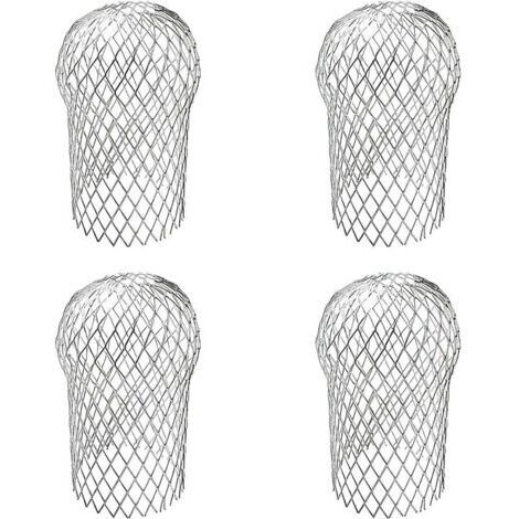 BUNTHAUS 4 pièces Filtre Gouttiere, Crapaudine de Gouttière Galvanisée, Alliage D'aluminium