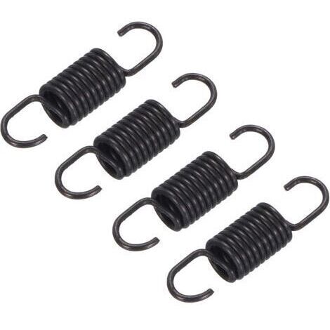 BUNTHAUS 4 pièces Noir Ressorts de Rechange pour Fauteuil inclinable de 68 mm Ressorts de Tension à Double Crochet