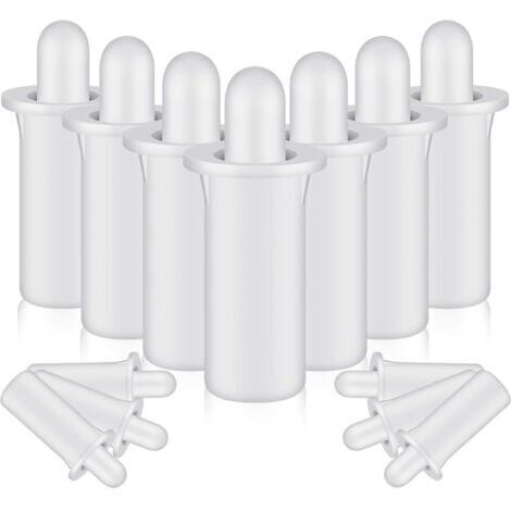 BUNTHAUS 40 goupilles de réparation pour volets  Fixations à ressort de rechange pour volets intérieurs, fenêtres, placards, lames orientables et stores  Blanc (Modèle court)